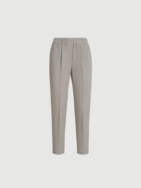 Brunello Cucinelli Silk and acetate crêpe cady tailored jogger trousers