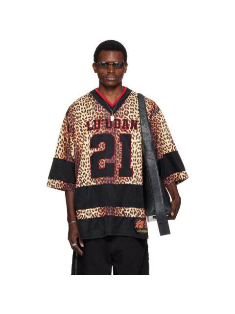 LU'U DAN Brown Hockey L-D T-shirt