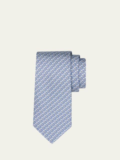 FERRAGAMO Men's Gancini Elephant Tie