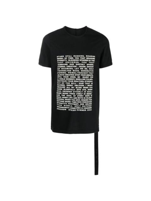 Rick Owens DRKSHDW text-print T-shirt