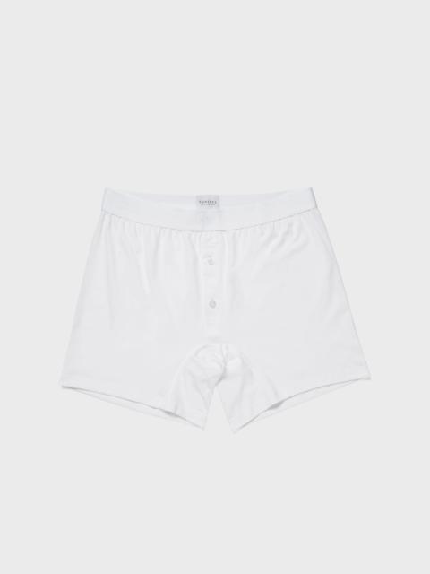 Superfine Cotton Two‑Button Shorts
