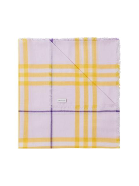 checked wool scarf