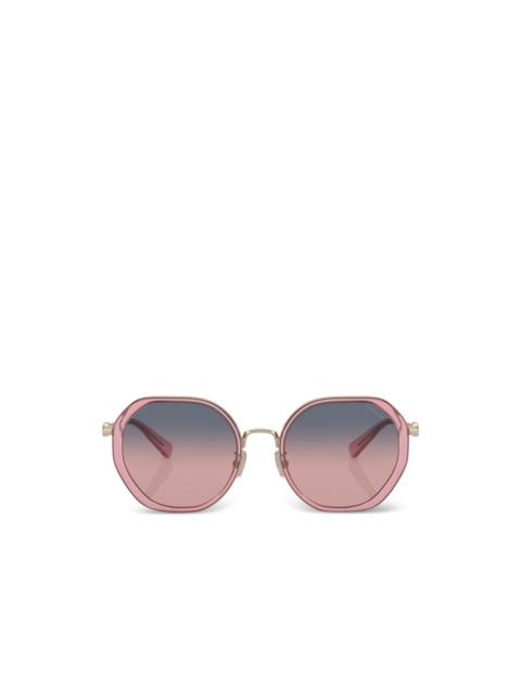 COACH geometric-frame gradient-lens sunglasses