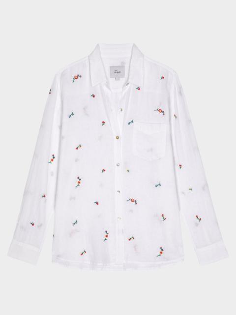 Rails Charli Embroidered Linen Shirt