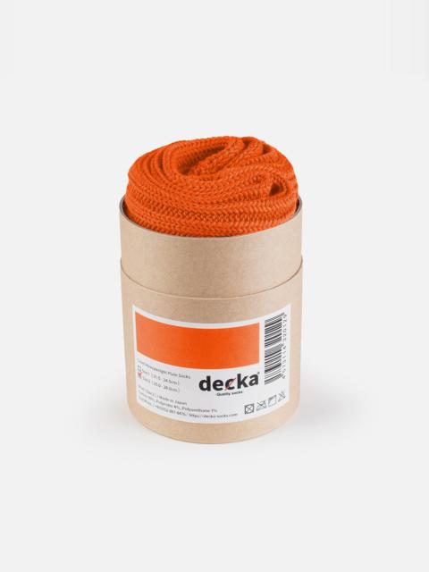 Iron Heart DEC-CAS-N-ORA Decka Cased Heavyweight Plain Socks - Neon Orange