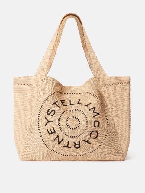 Stella McCartney Logo Raffia Large Tote Bag