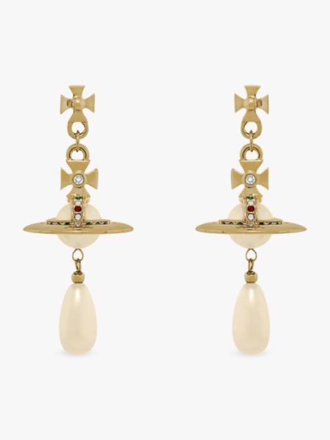 Vivienne Westwood PEARL DROP EARRINGS | GOLD/WHITE