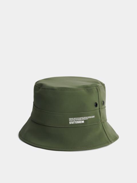 Stutterheim Beckholmen Matte Bucket Hat Green
