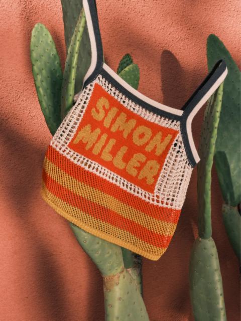 SIMONMILLER Dibby Crochet Top In Classic Dibby Graphic