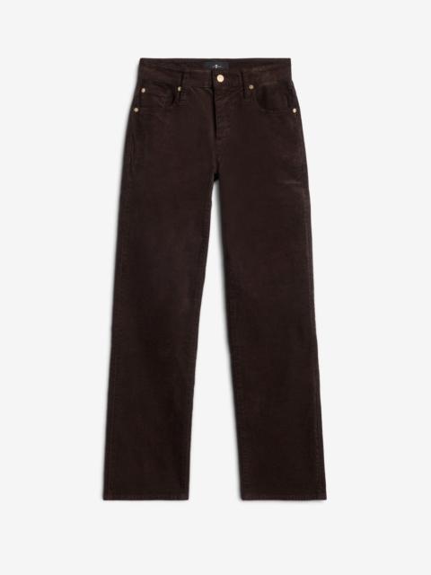 7 For All Mankind Corduroy Calie Straight in Coffee Bean