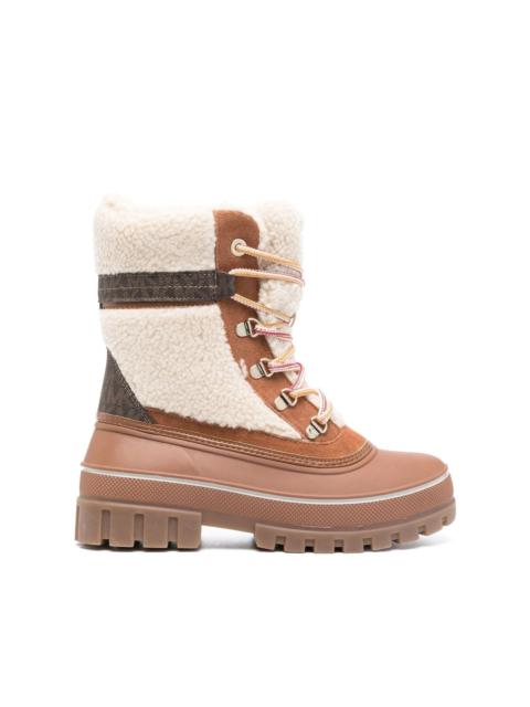 MICHAEL KORS Ozzie faux-shearling trim boots