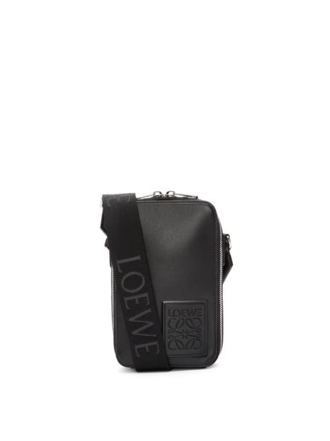 LOEWE Molded Sling In Diamond Rubber And Calfskin Natural/Black