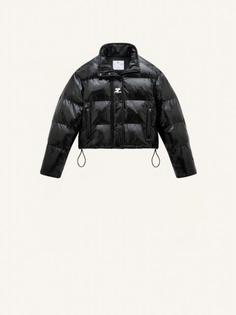 courrèges VINYL SHORT DOWN JACKET | sugar | REVERSIBLE