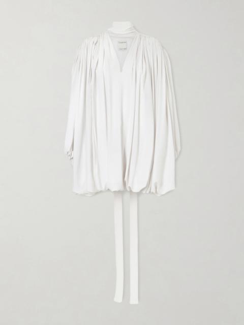 Calvin Klein Collection Allegra Belted Silk Crepe De Chine
