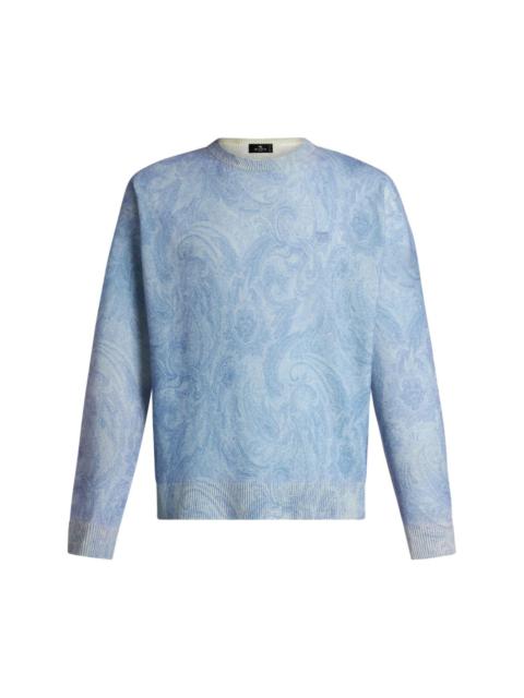 Etro paisley intarsia-knit jumper