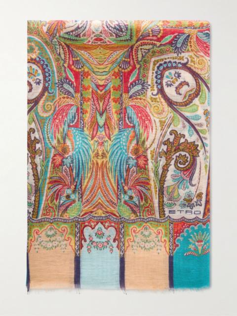 Etro Aida printed scarf White