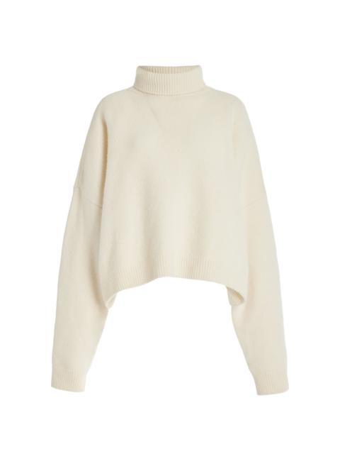 The Row Ezio Oversized Wool-Cashmere Sweater ivory