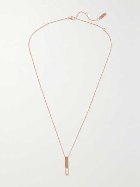MESSIKA My First Diamond 18-karat rose gold diamond necklace Gold