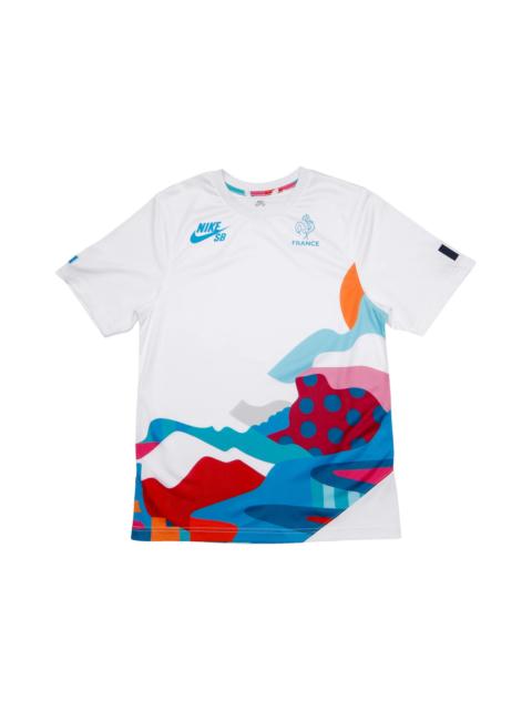 Nike Nike SB x Parra France Federation Kit Crew Jersey White/Neptune Blue