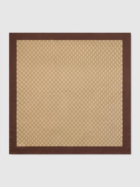 GUCCI Printed silk twill carré