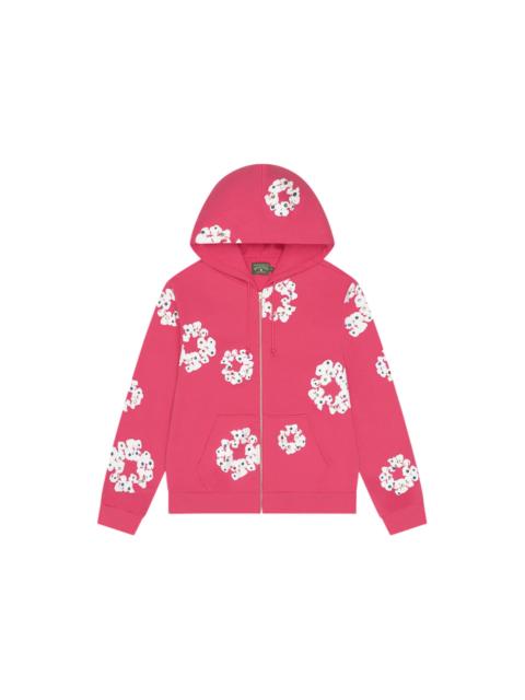 DENIM TEARS Denim Tears Rhinestone Cotton Wreath Zip Hoodie Pink