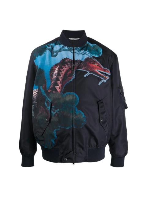 Valentino 드래곤 가든 bomber 재킷