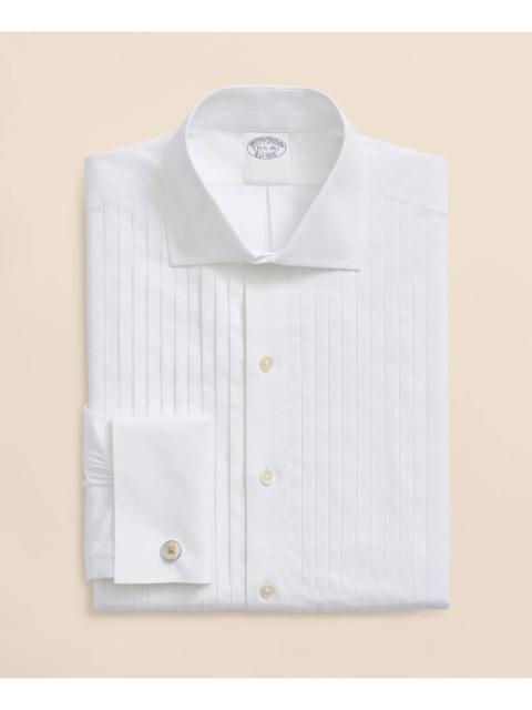 Brooks Brothers Stretch Cotton Broadcloth English Collar, 10-Pleat Tuxedo Shirt