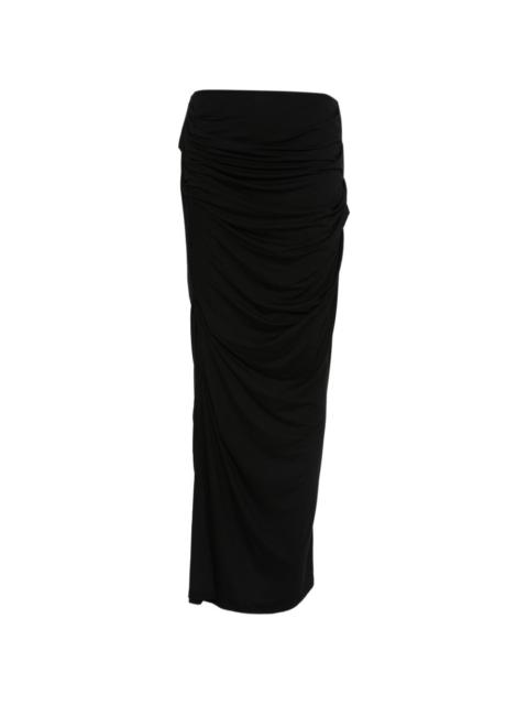 entire studios ruched maxi skirt