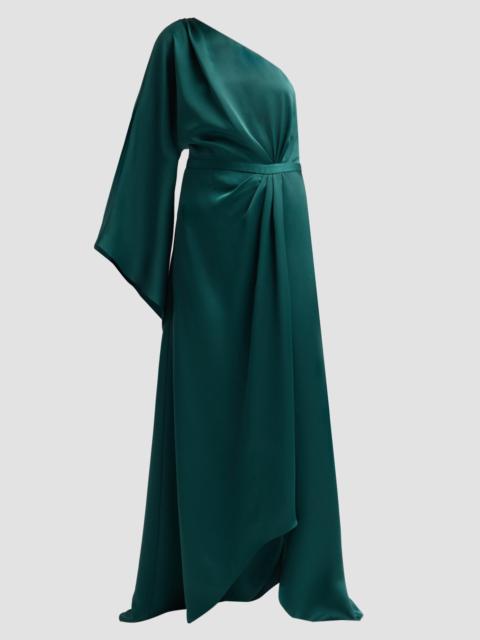 RAMY BROOK Women's Opal One-Shoulder A-Line Gown - Deep Emerald