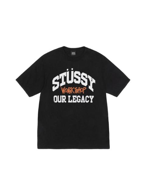 Stüssy Stussy x Our Legacy Work Shop Collegiate Pigment Dyed Tee Black