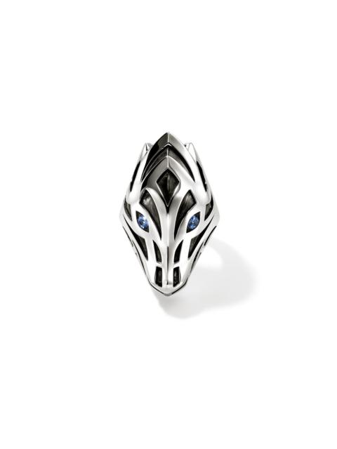 JOHN HARDY Naga Ring, Sterling Silver, Blue Sapphire