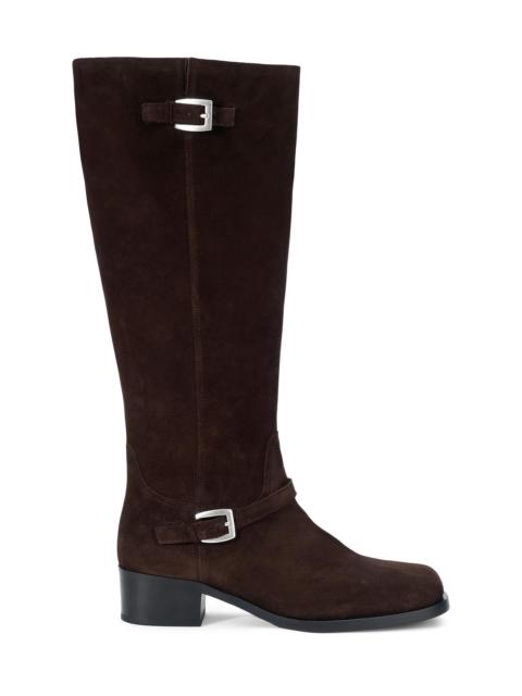 STAUD Women's Brooklyn 50MM Suede Boots - Espresso