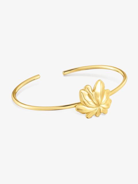 TOUS 18K gold vermeil Bangle with motif Yagrumo