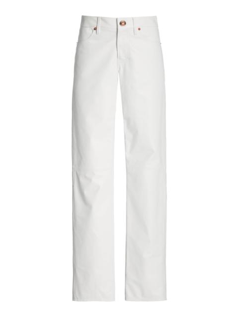 GABRIELA HEARST Charles Pant in White Leather