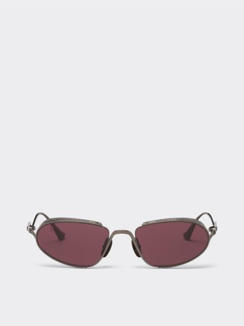 Ferrari Ferrari sunglasses in gunmetal grey titanium with exclusive Contrast Pro™ lenses