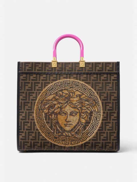 VERSACE Fendace Sunshine Medium Tote Bag