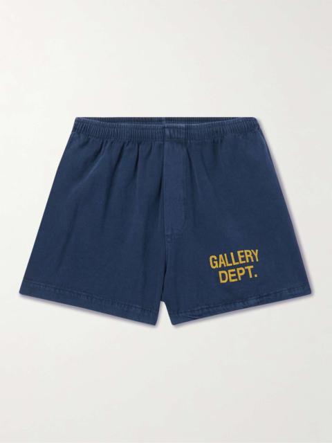 GALLERY DEPT. Zuma Straight-Leg Logo-Print Cotton-Jersey Shorts