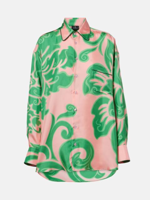 Etro Printed silk blouse