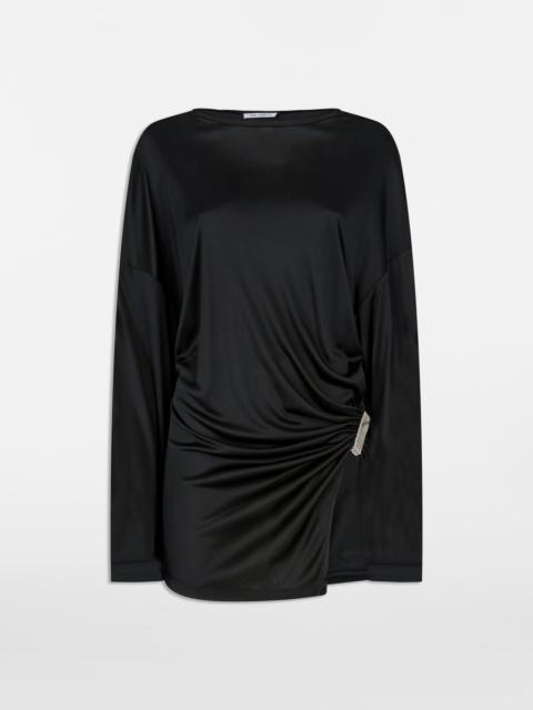 THE ATTICO BLACK MINI DRESS