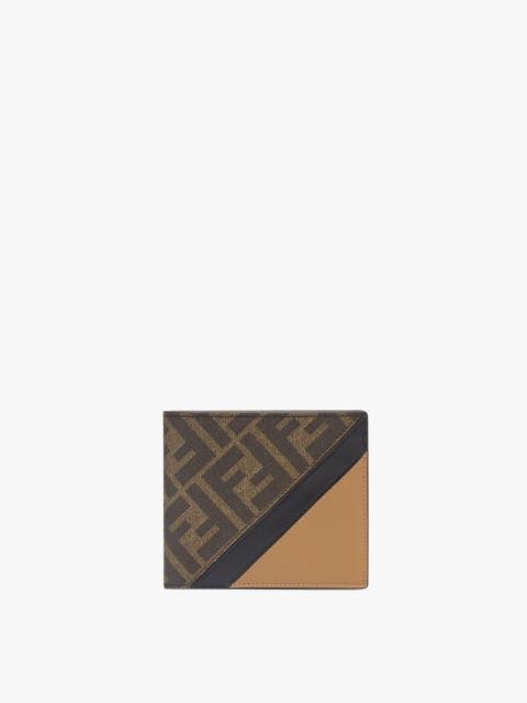 FENDI Brown fabric bi-fold