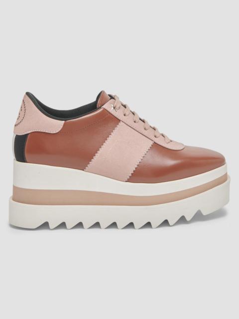 Stella McCartney Women's Sneak-Elyse Faux-Leather Platform Sneakers - Pecan Shell