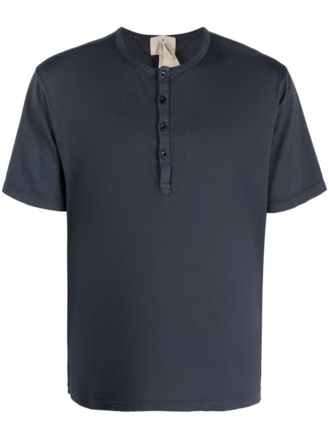 Ten C cotton Henley T-shirt