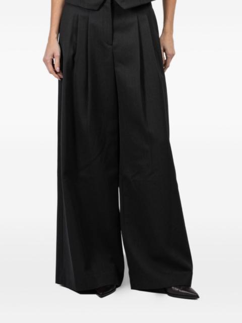 TWP pleated side-pocket palazzo trousers