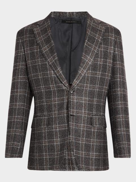 Brioni Men's Wool-Cashmere Plaid Sport Coat