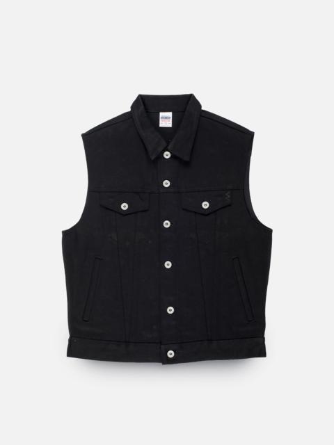 Iron Heart IH-9526V 21oz Non-Fade Denim Type III Vest - Superblack