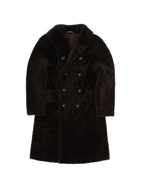 FORTELA Perce double-breasted shearling coat