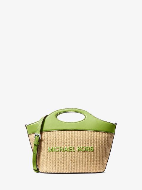 MICHAEL KORS Tatum Medium Woven Convertible Crossbody Bag