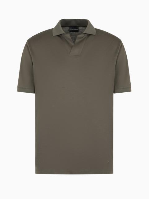 ASV Lyocell-blend jersey polo shirt