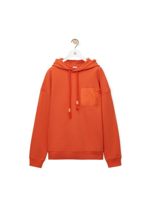 Loewe Anagram patch pocket hoodie in cotton