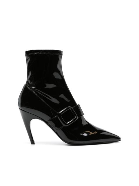 Roger Vivier Viv 100mm patent-leather ankle boots